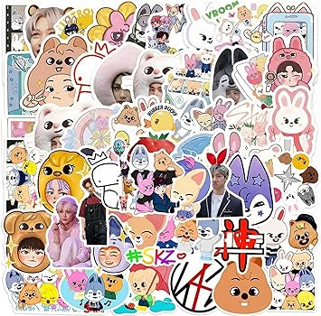 104PCS Stray Stickers Korean Merch Waterproof Vinyl Decals Sticker for Water Bottle Laptop Phone Luggage