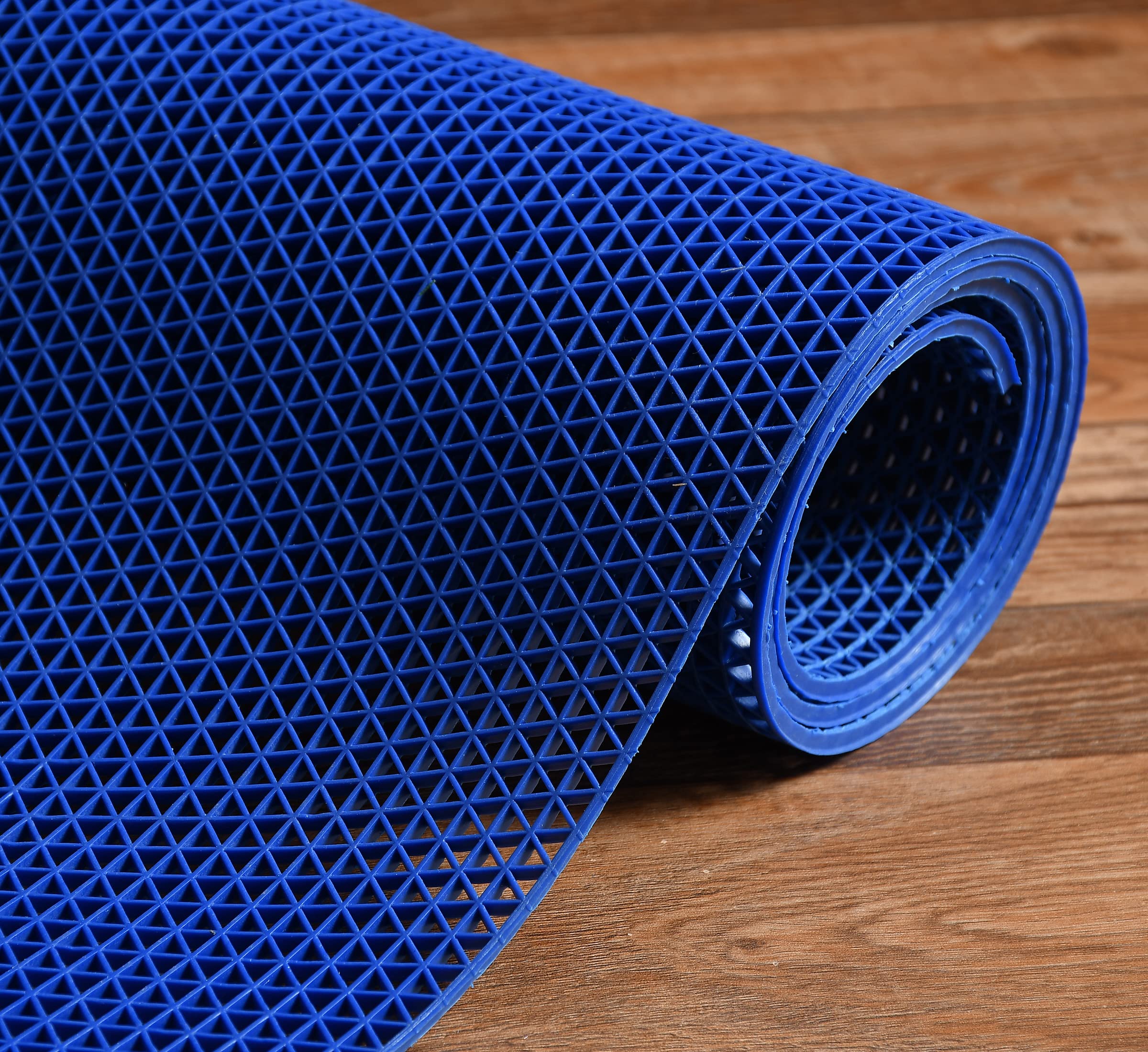 Prisha Cart Anti Skid & Multipurpose Bathroom Mat | Shower Mat | Carpet | Rugs | Rainmat | Swimming Pool Mat || (Blue, 4x6 Feet)
