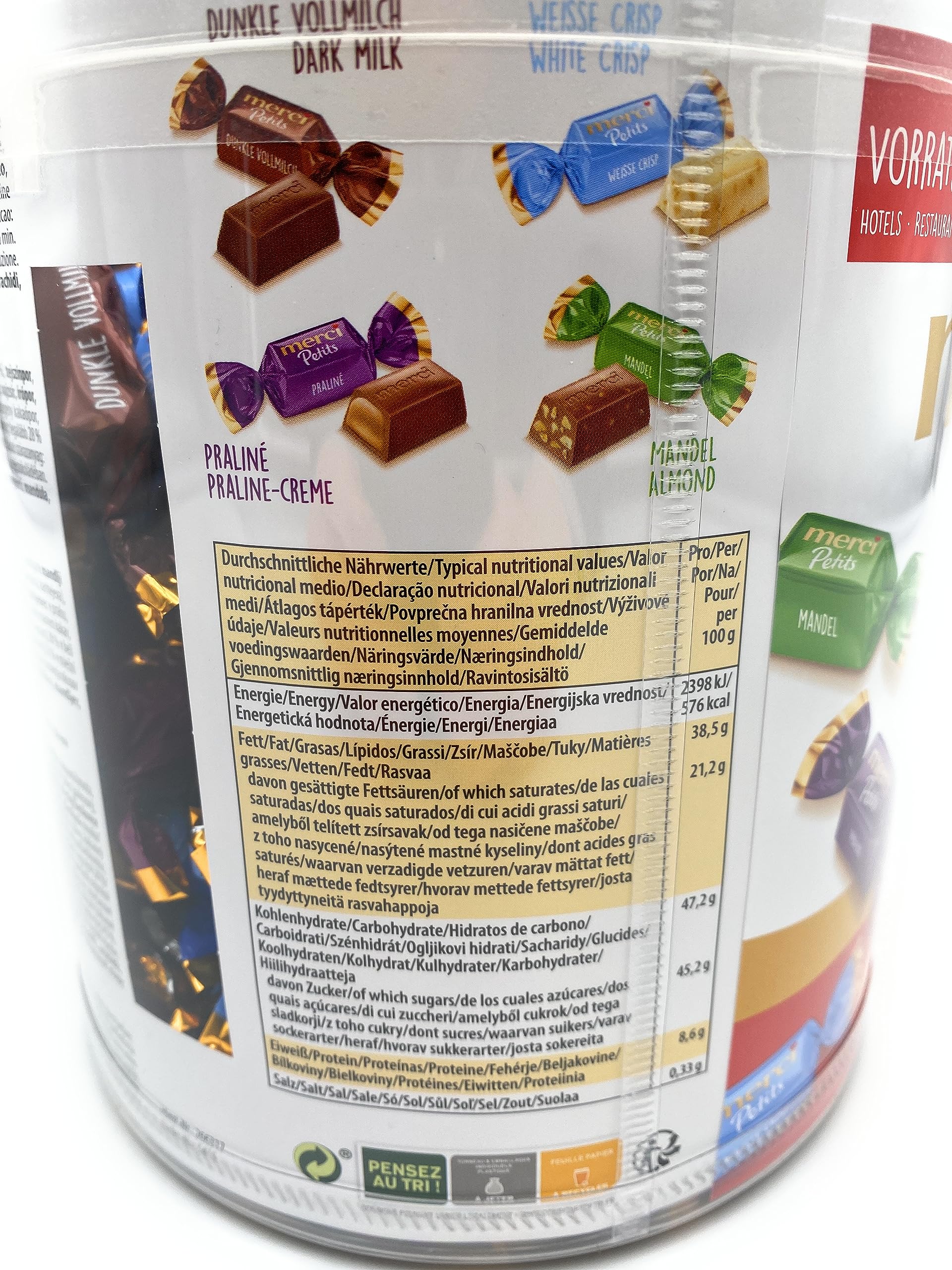 Storck Merci Petits Chocolate Collection 2 x 1000g Runddosen Feinste Pralinen 2kg Großpackung