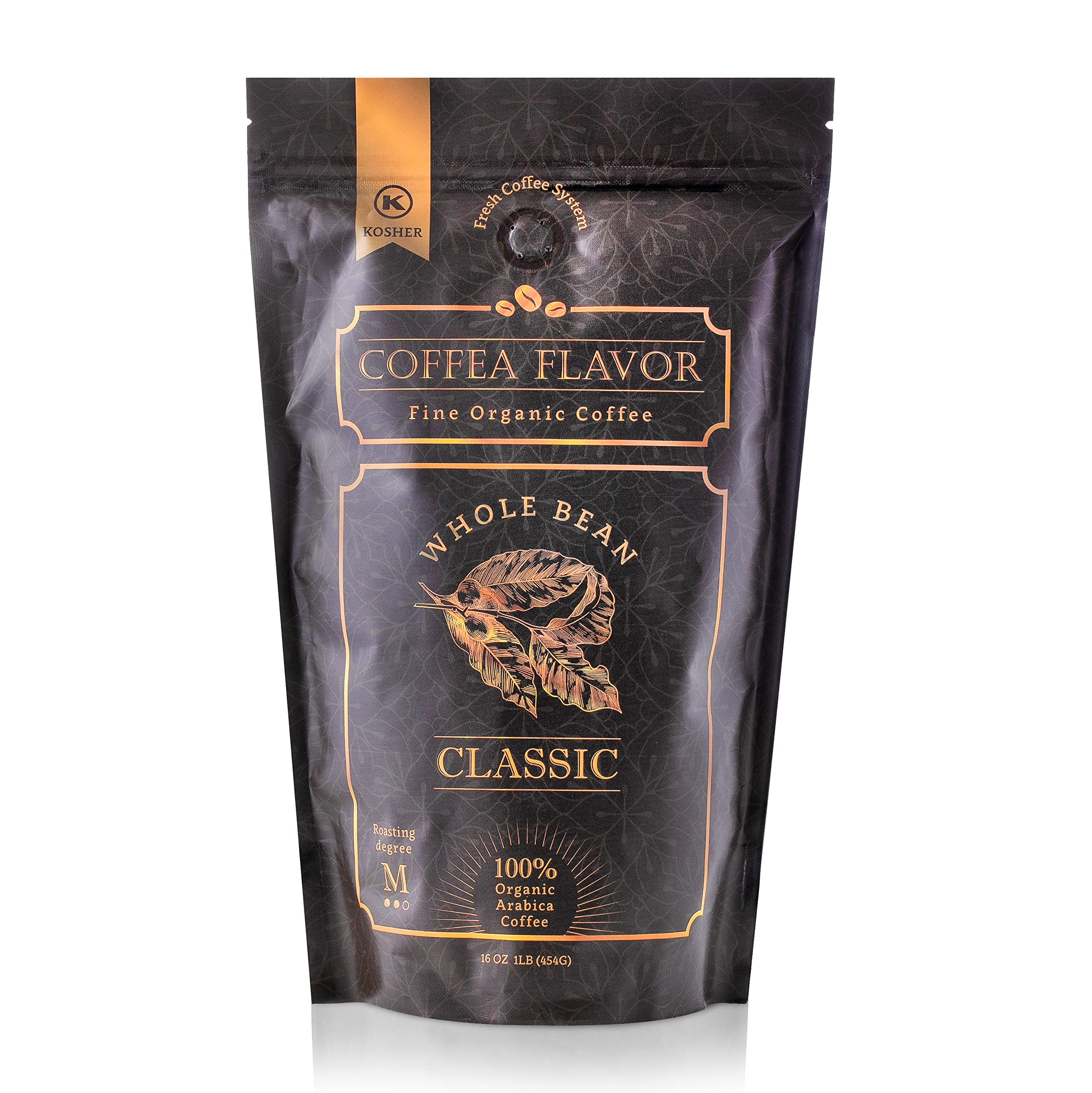 Premium Coffee Beans – Organic Whole Bean Coffee, 100% Arabica, Single Origin, Medium Roast, Balanced Acidity – by Coffea Flavor