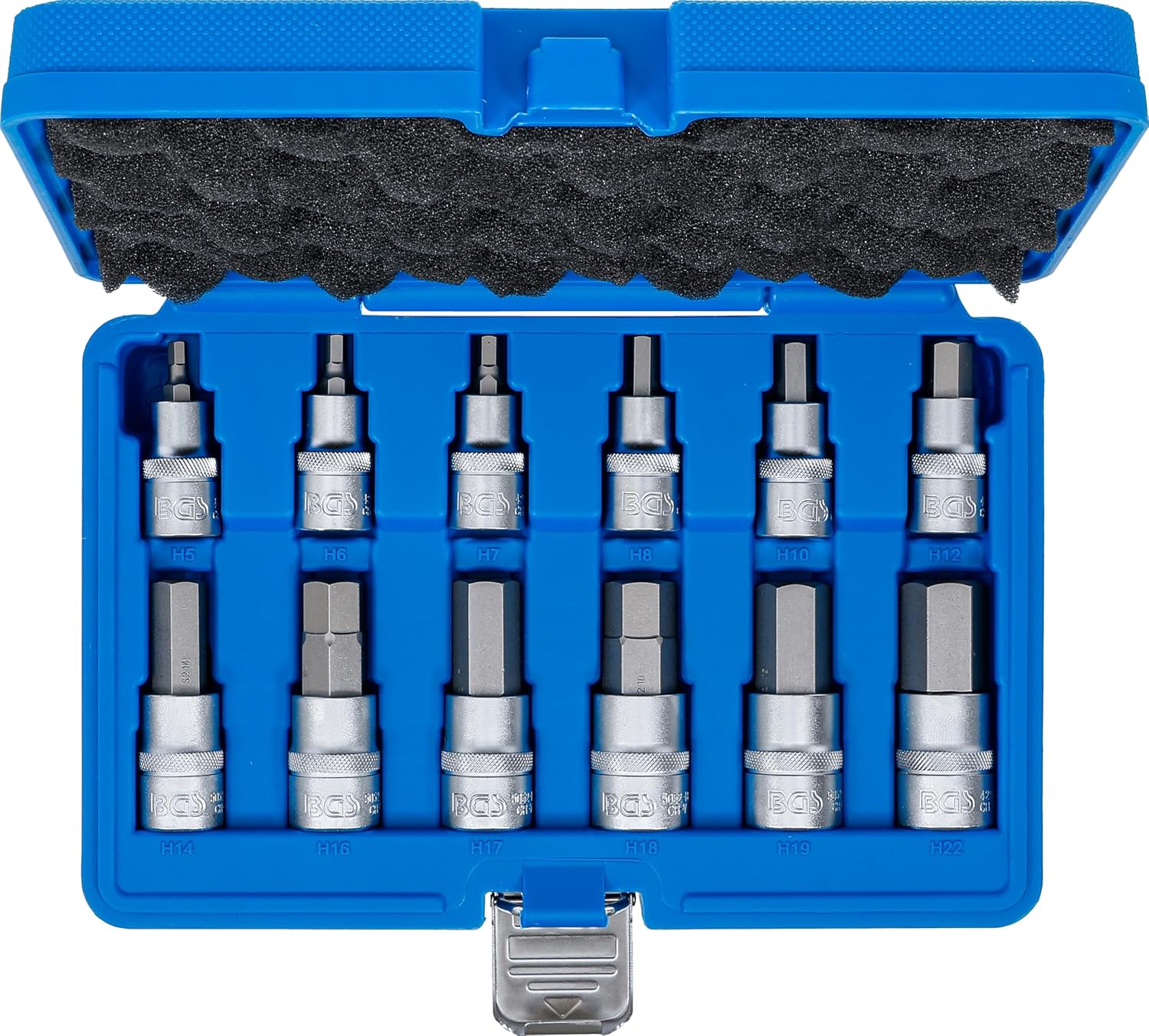 BGS Bit Set Hex Socket 12.5 mm (1/2), 12 Pieces, 1 Piece, 5052