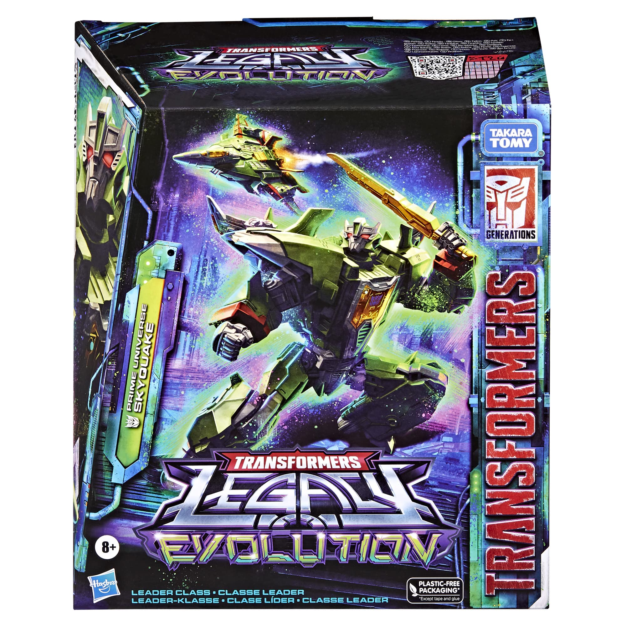 Transformers Legacy Evolution Leader Prime Universe Skyquake figurka akcji, rozmiar 17,5 cm