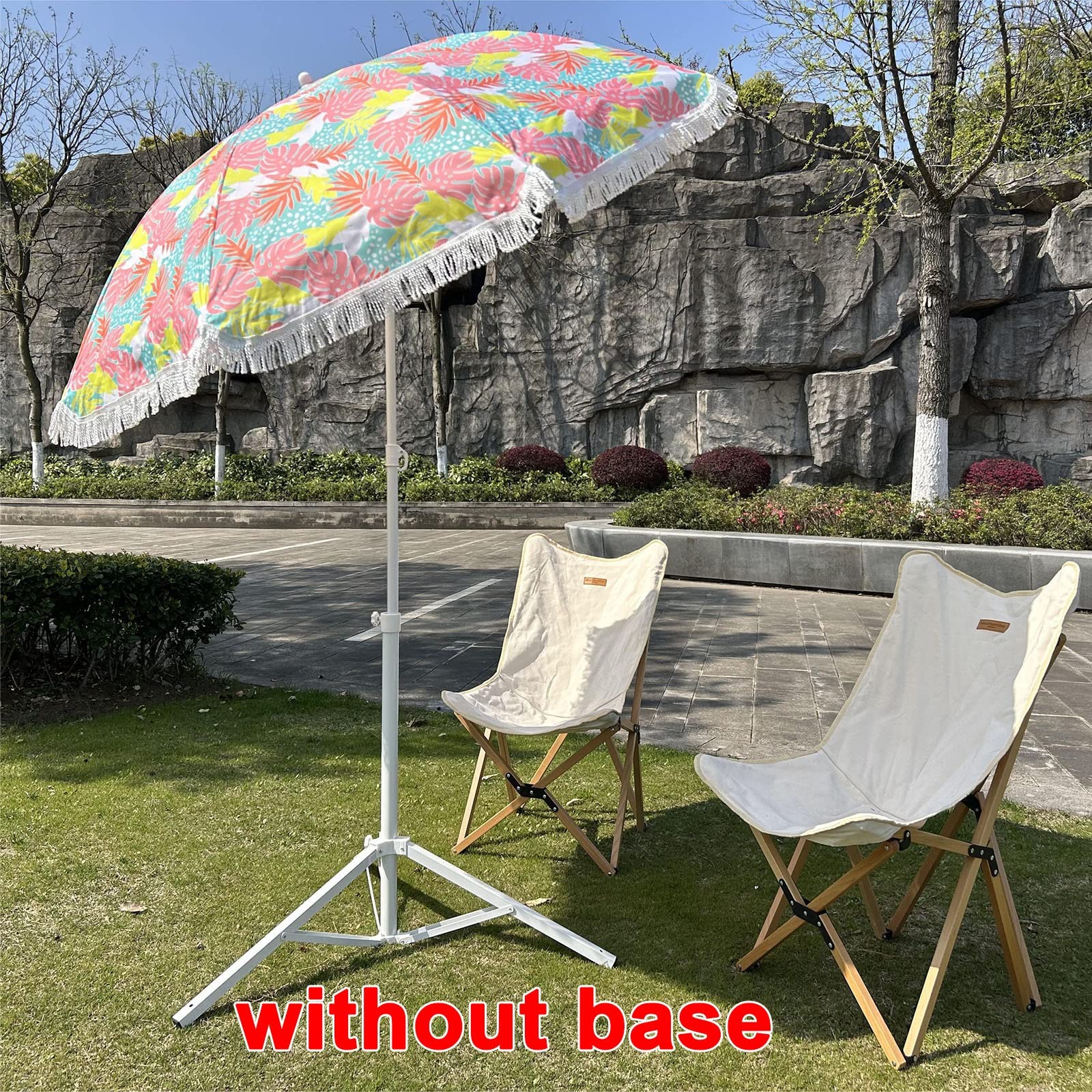 Parasol plażowy, Parasol kempingowy na zewnątrz