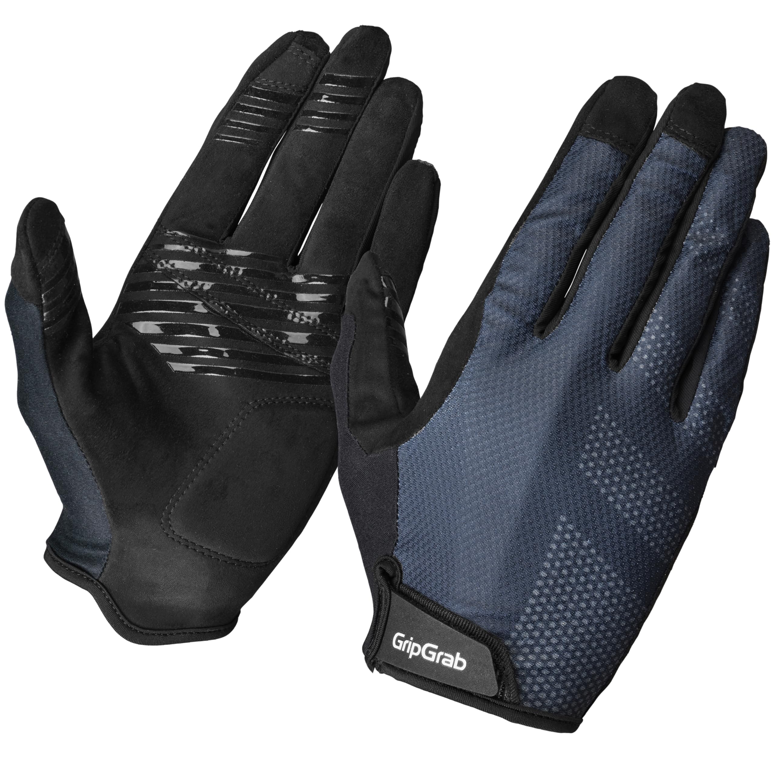 GripGrab Ride Lite Sommer MTB Gravel Handschuhe Langfinger Gepolstert | Vollfinger Fahrradhandschuhe für Mountainbike & Gravel - Polsterung auf der Handfläche - Klettverschluss