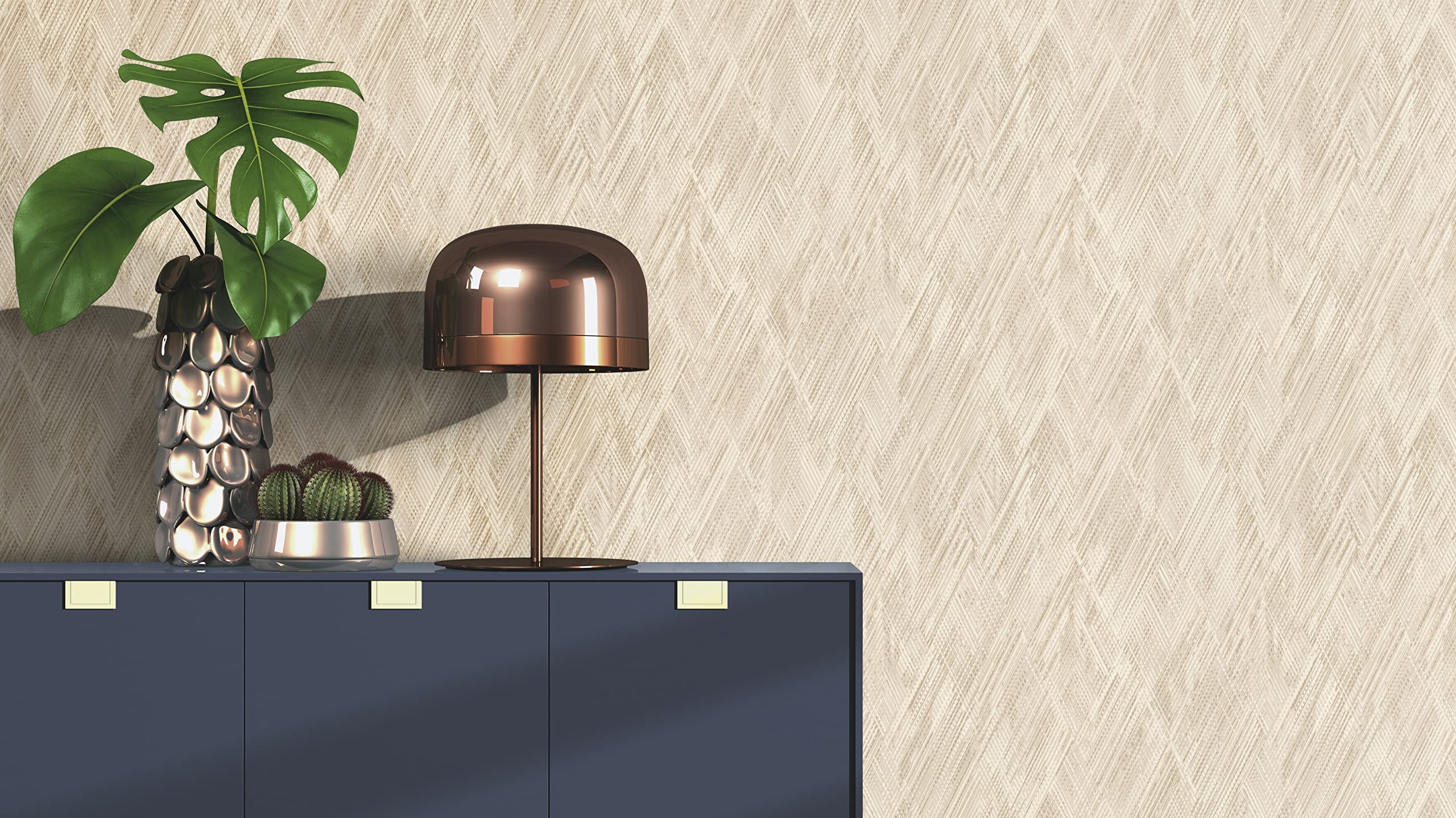 Oosters behang met geometrisch ontwerp - | Interieur & Woonsite