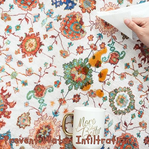 Miniatura 241 de Rugcomf Tapete para puerta interior, 2 x 3, lavable a máquina, tapete antideslizante de pelo bajo, para entrada, cocina, puerta principal, entrada