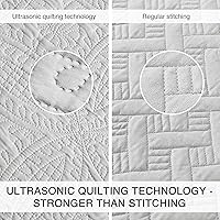 Vista 59 de Love's cabin - Juego de edredón tamaño King, color marrón, colcha de verano, microfibra ligera, estilo moderno de monedas, para todas