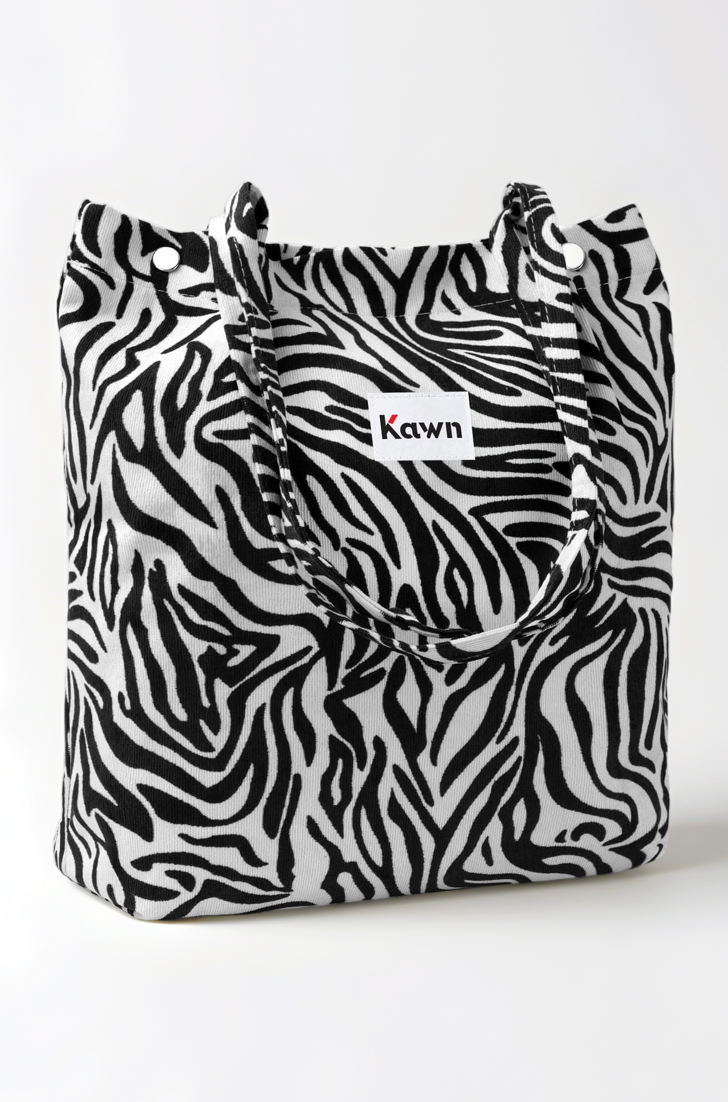 Women Corduroy Tote Bag Canvas Shoulder Purse Reusable Shopping Bag Grocery Bag Large Capacity Washable Handbag Girls Shoulder Bag with Inner Pocket For Daily Use Work Travel