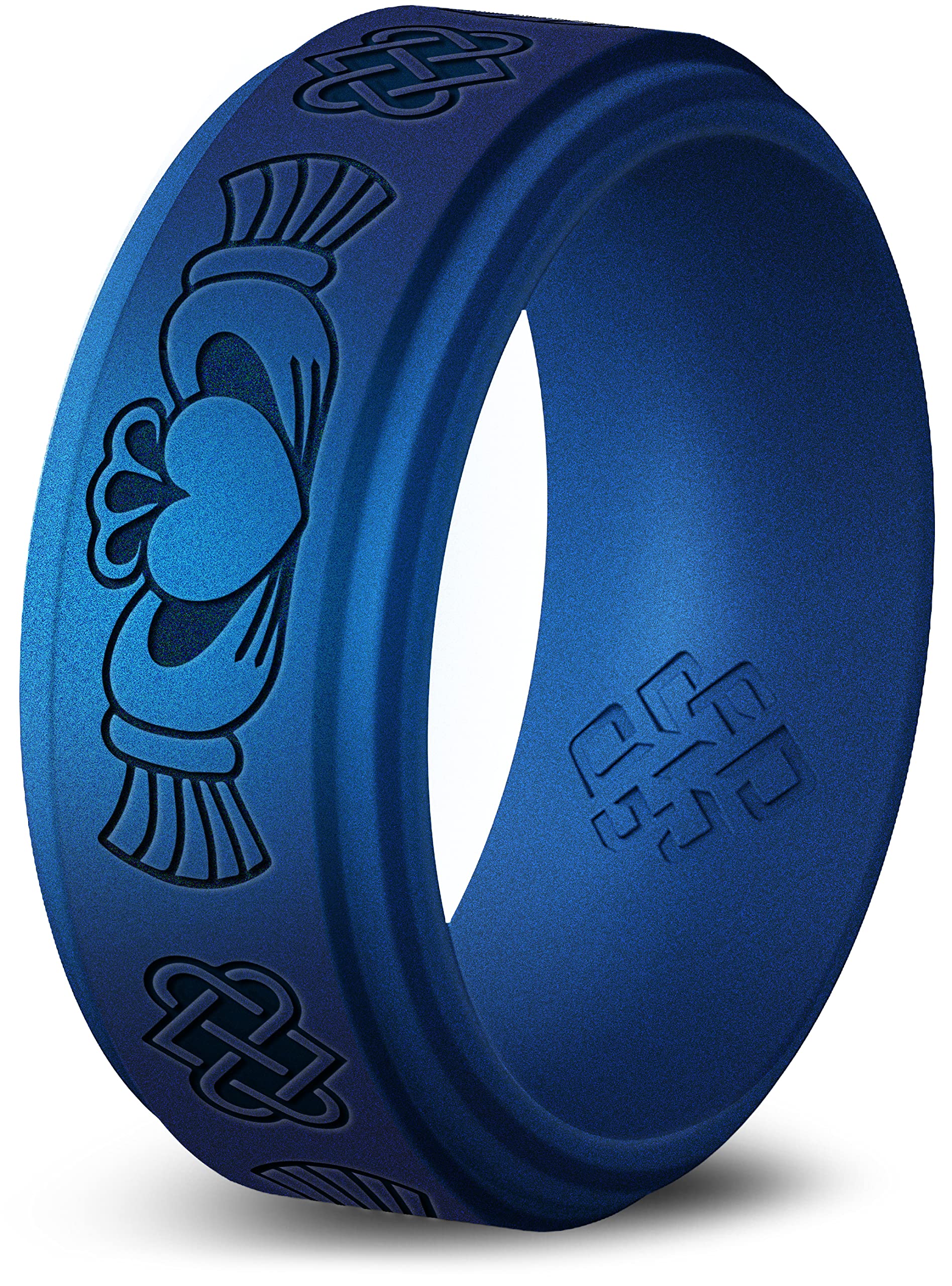 Buy Knot TheoryCladdagh Silicone Ring for Men 9mm Engraved Breathable