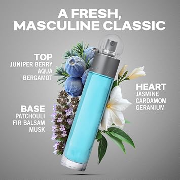 Perry Ellis 360 Eau De Toilette Spray for Men - Mens Cologne, Long Lasting Perfume, EDT, Fragrance with Notes of Bergamot, Juniper & Musk - 3.4 fl oz (100 mL)