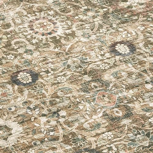 Miniatura 8 de ReaLife - Alfombra lavable a máquina, para sala, dormitorio, baño, cocina, entrada u oficina, antideslizante, de pelo bajo, antimanchas, estilo