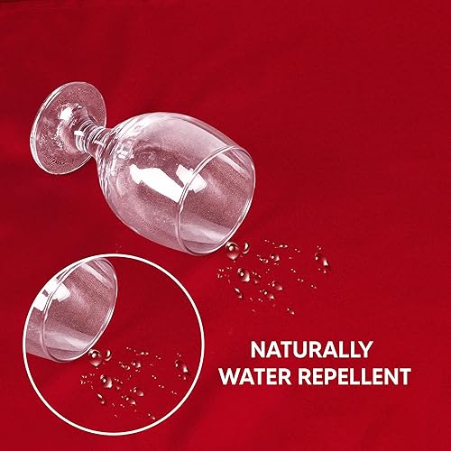 Miniatura 6 de Utopia Kitchen - Paquete de 2 manteles rectangulares lavables a máquina, tela de poliéster, para comedor, fiestas de bufé, pícnic, eventos, bodas y