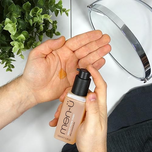 Miniatura 3 de Lavado facial saludable de Men-u  Ultra concentrado para hombres  Lavado facial para acné evita quemaduras de afeitadora  Hazel y aceite de árbol de