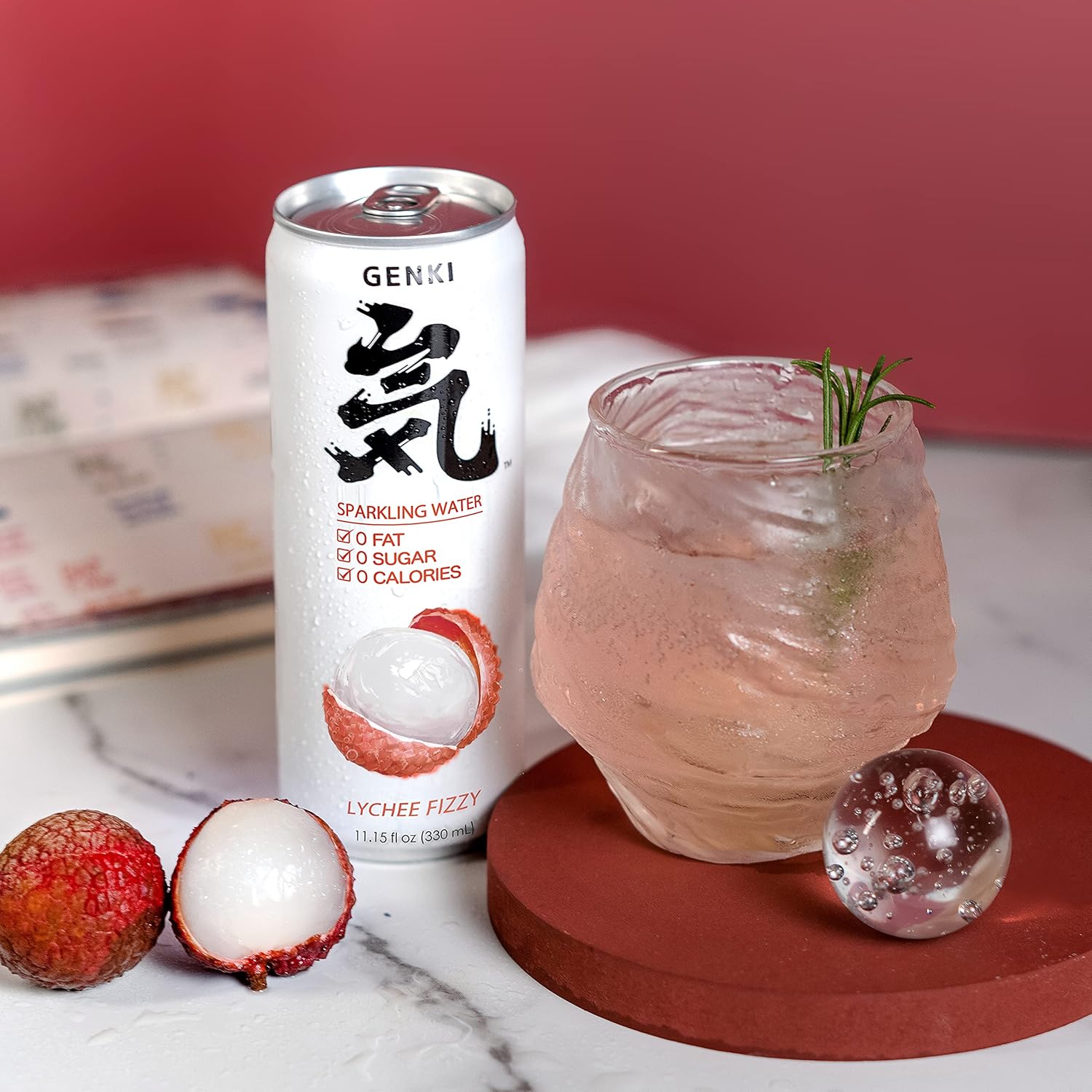 GENKI FOREST Lychee Fizzy Flavor