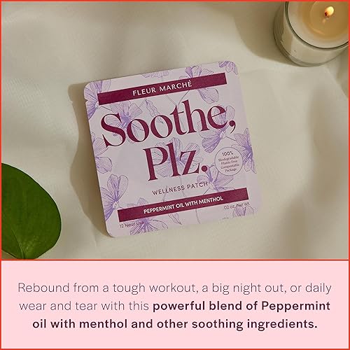 Miniatura 2 de Fleur Marche Soothe, Plz. Parche botánico - Parche de recuperación muscular con aceite de menta y mentol - Después de salir por la noche, después