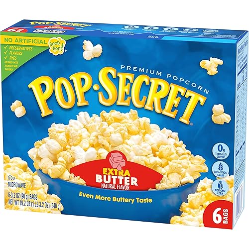 Miniatura 19 de Pop Secret Palomitas de maíz, mantequilla de cine tamaño aperitivo, 12 unidades, 12