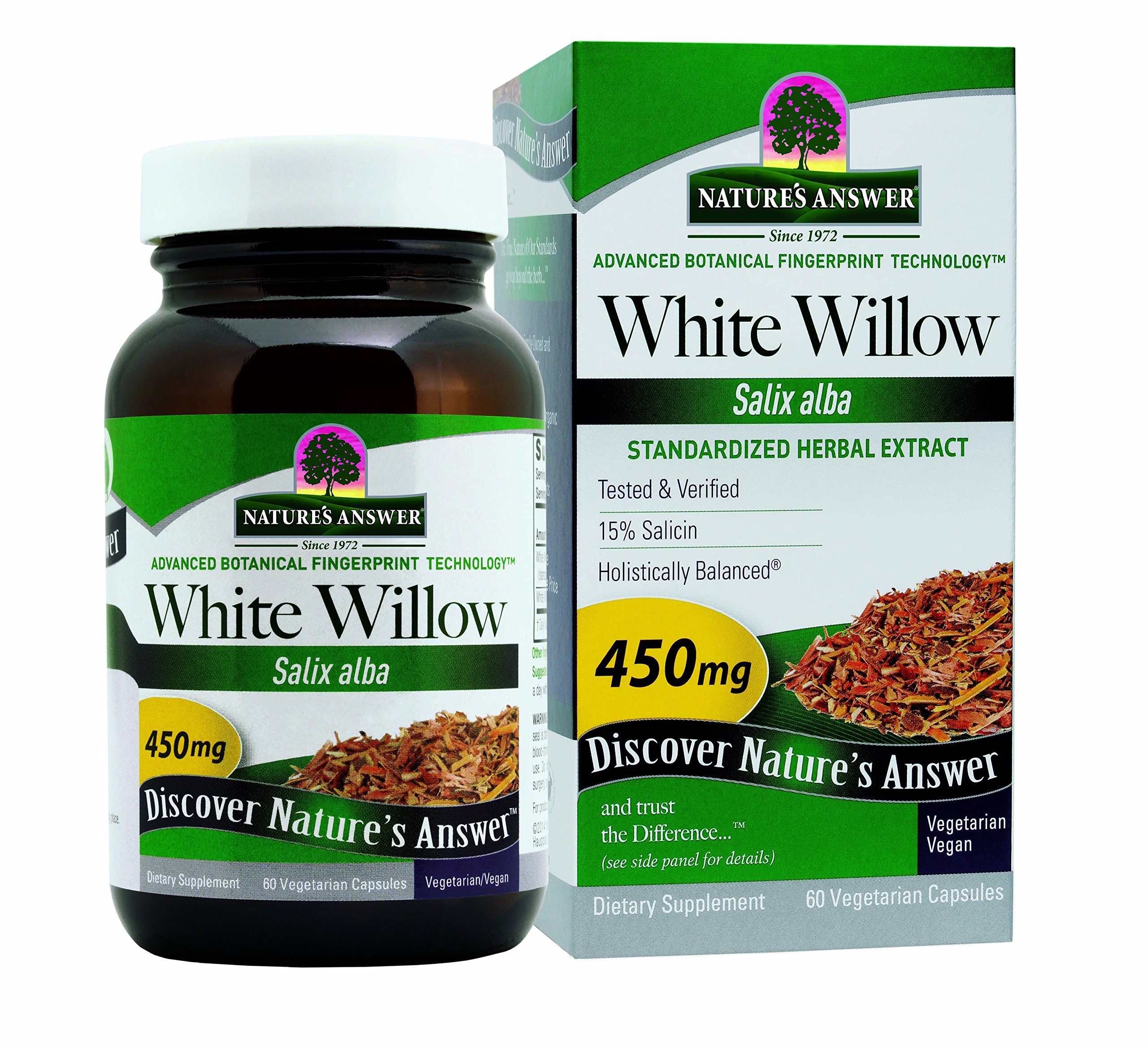 White Willow | Promotes Overall Health & Well-Being | Vegan, Gluten-Free, Non-GMO & Kosher Certified | 60ct