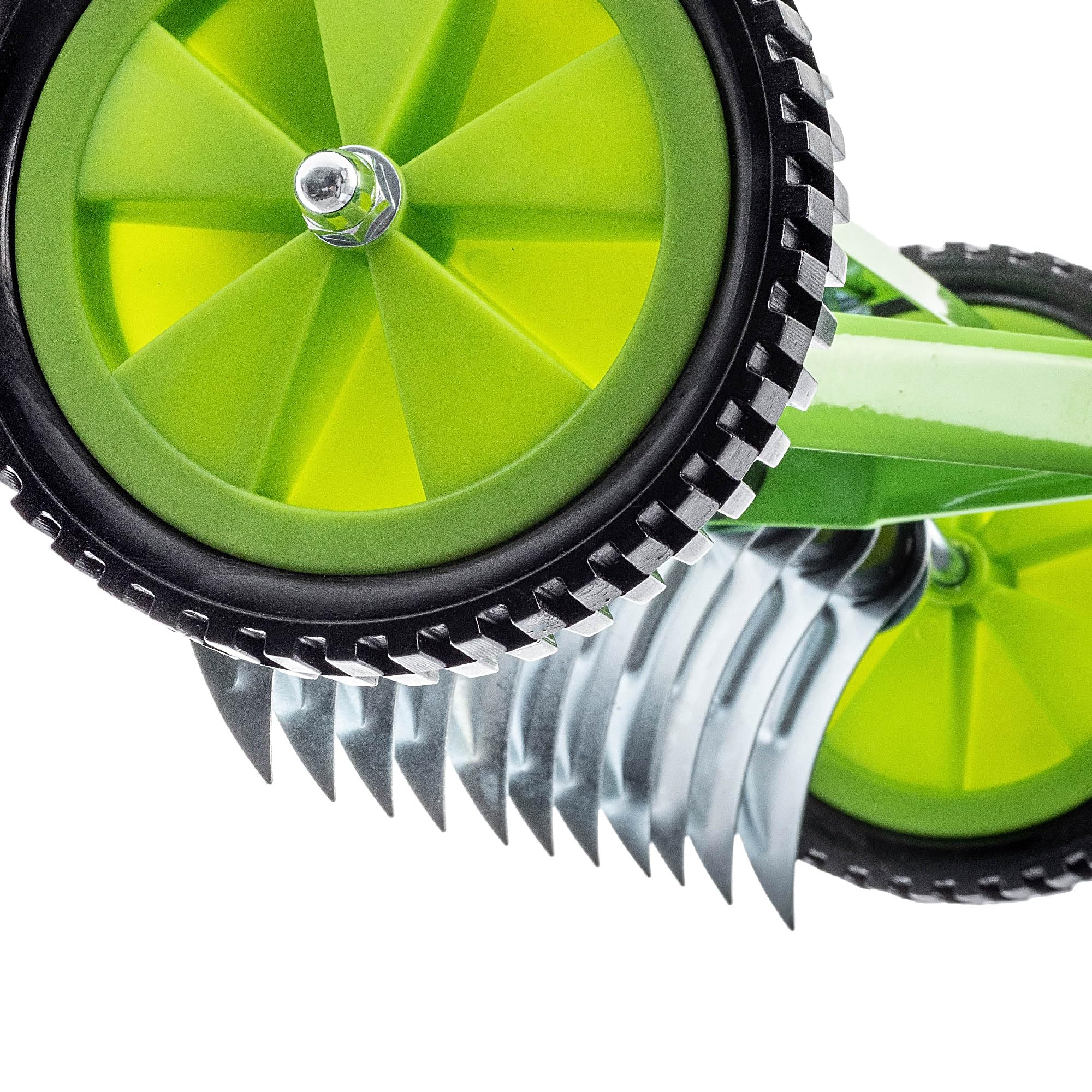 KADAX Scarificatore manuale da prato con ruote rastrello in metallo aeratore coltivatore