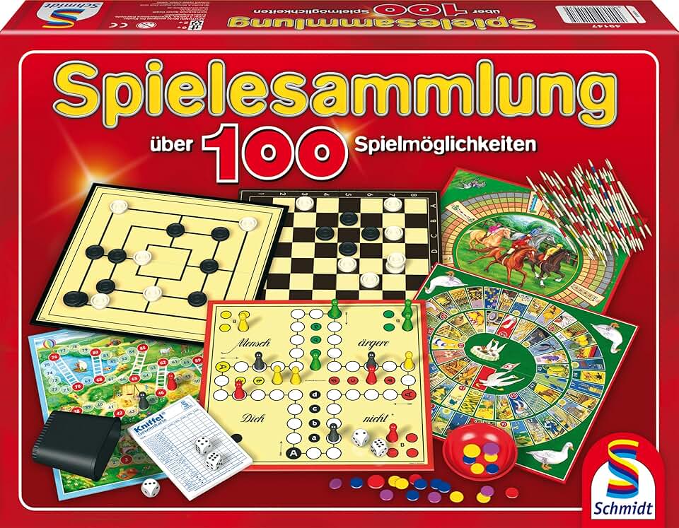 Schmidt Spiele 49147 - Spielesammlung, MIt 100 Spielmöglichkeiten