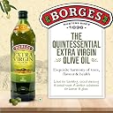 Borges Extra Virgin Olive Oil - 1L Glass |Unrefined & Cold Pressed Oil|Packed in Spain |75% MUFA | Rich in Antioxidants | Ideal For low heat cooking like sauteing & grilling, salad dressing gallery image