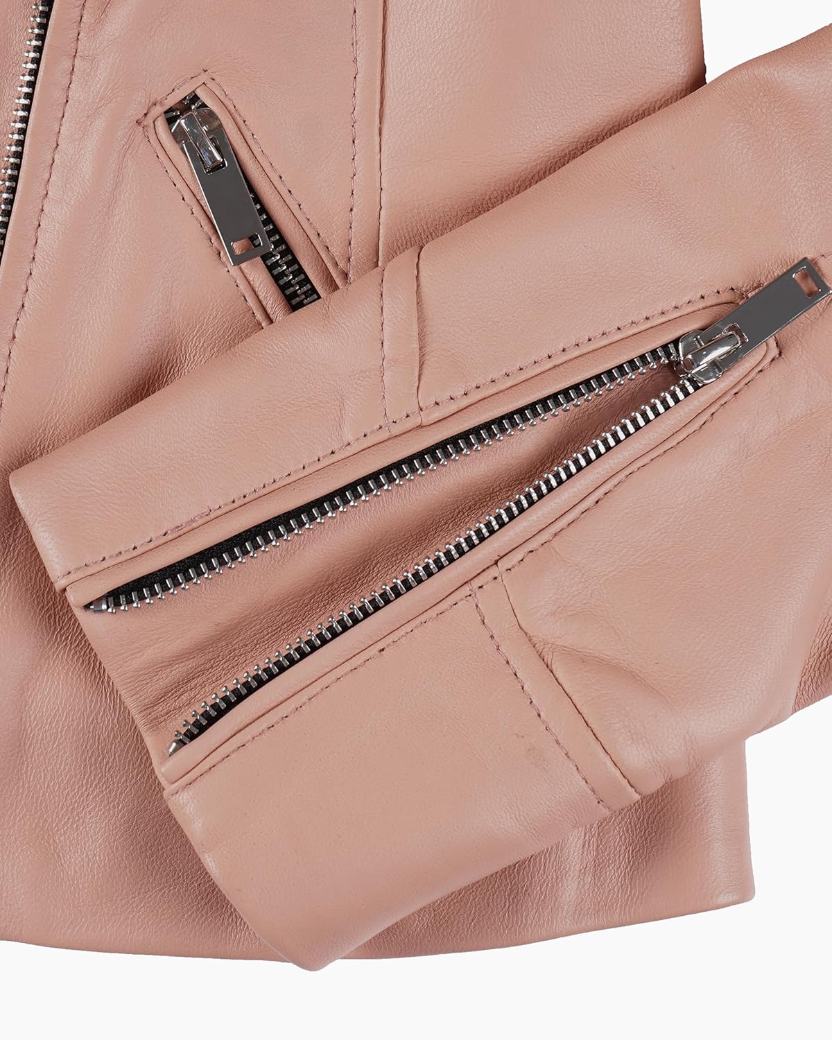 Blingsoul Womens Real Leather Jacket - Asymmetrical Leather Jackets for Women - Image 5