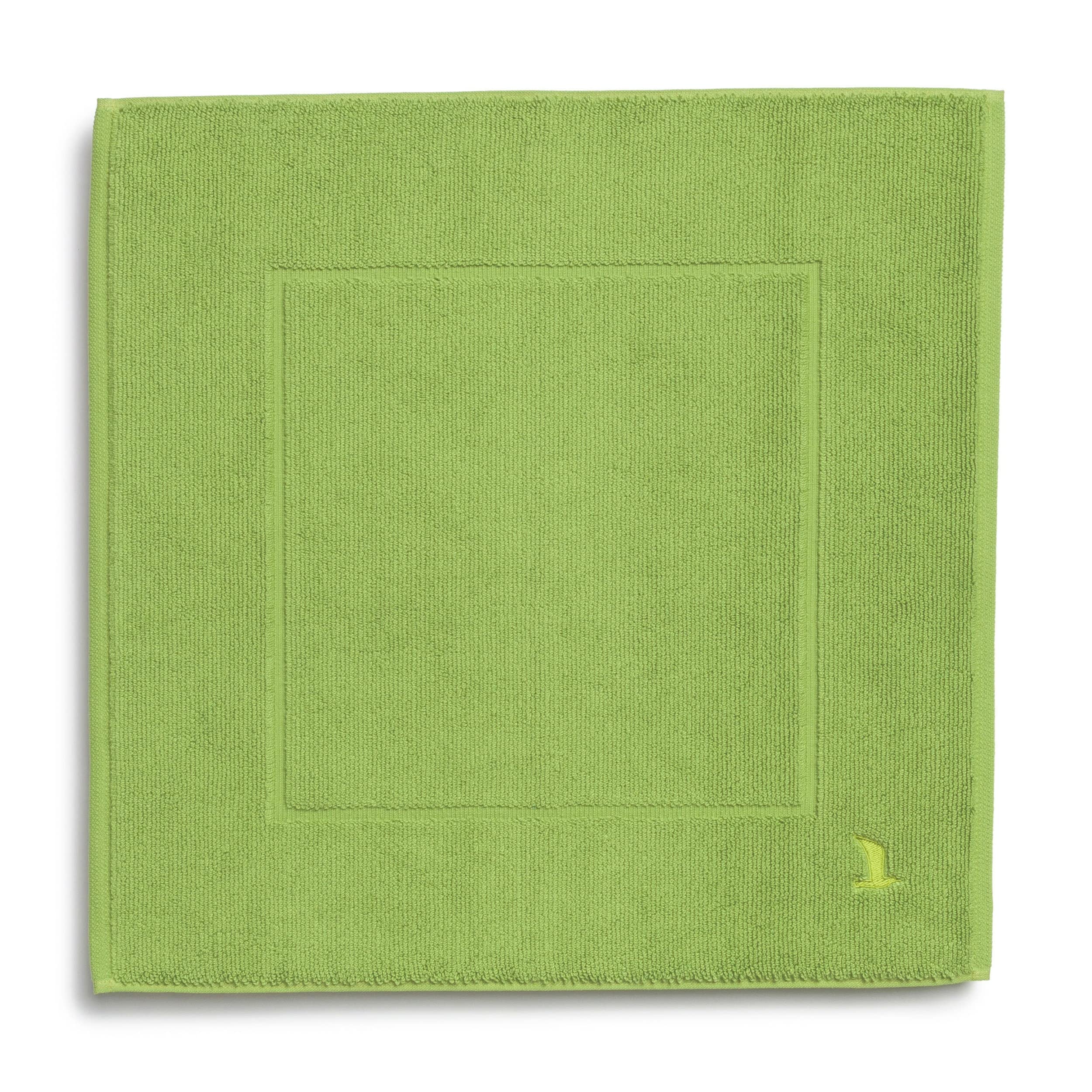 möve Superwuschel Badteppich 60 x 60 cm aus 100% Baumwolle, peridot