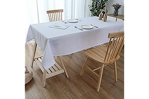 Table Cloths Rectangle Cotton White Tablecloth