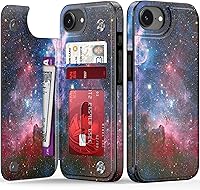 Vista 660 de LETO para iPhone 15 Pro Funda tipo cartera - Tapa tipo folio con patada - Diseños de moda - Tarjetero - Funda protectora para mujeres y niñas - 6.1