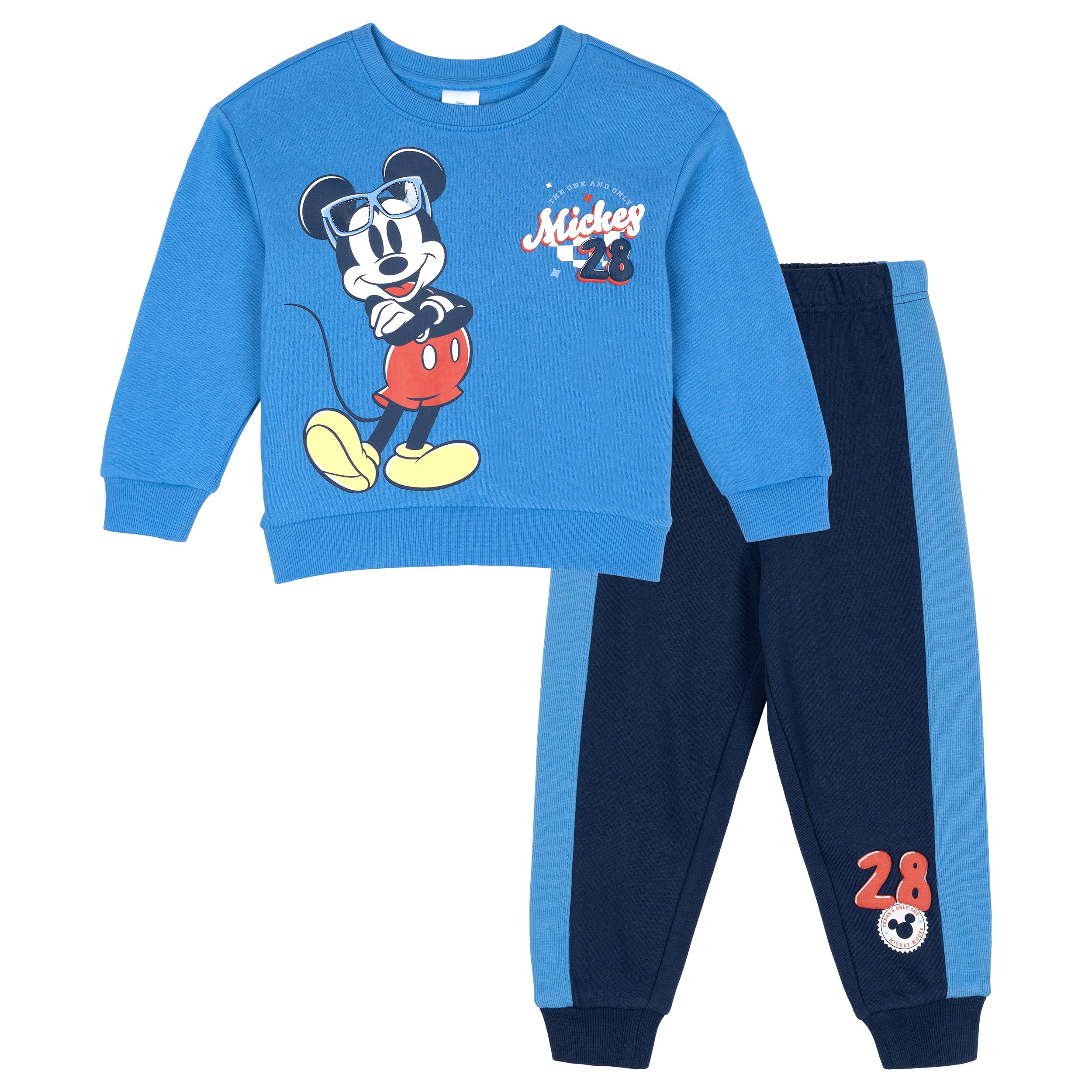 Disney Mickey Mouse Sweatshirt and Pants Set Infant to Little Kid Sizes (12 Months - 7-8)