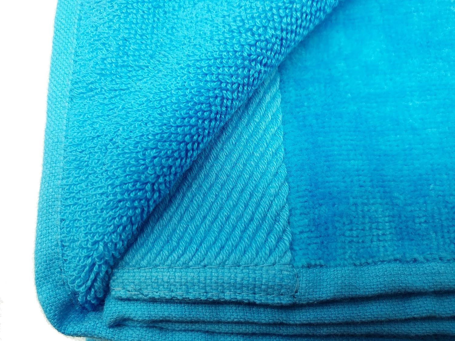 BY LORA Terry Velour Cotton Bath Towels Bath, Shower, Ring Spun Cotton, Yellow, Set of 4