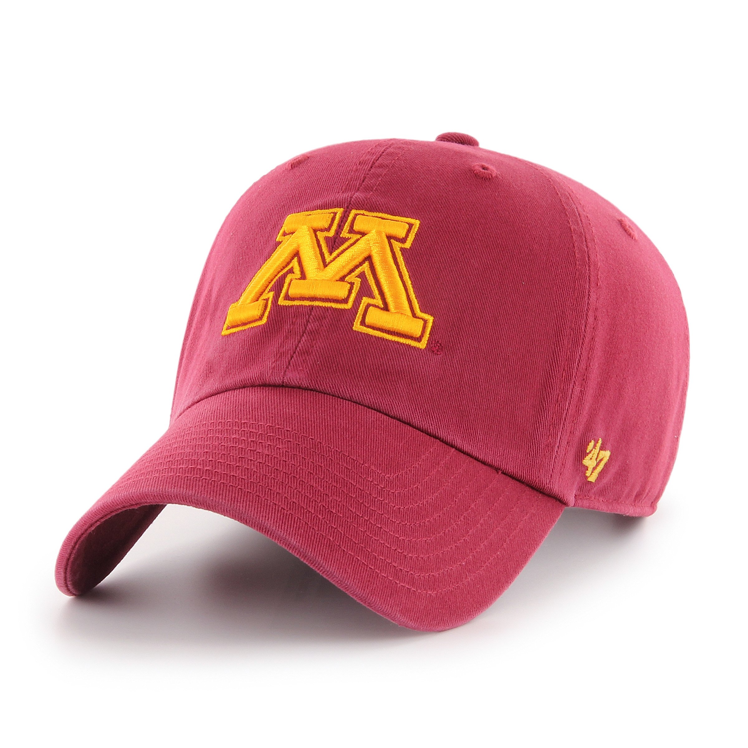 '47 NCAA Minnesota Golden Gophers Clean Up Adjustable Hat, One Size, Cardinal — image 1