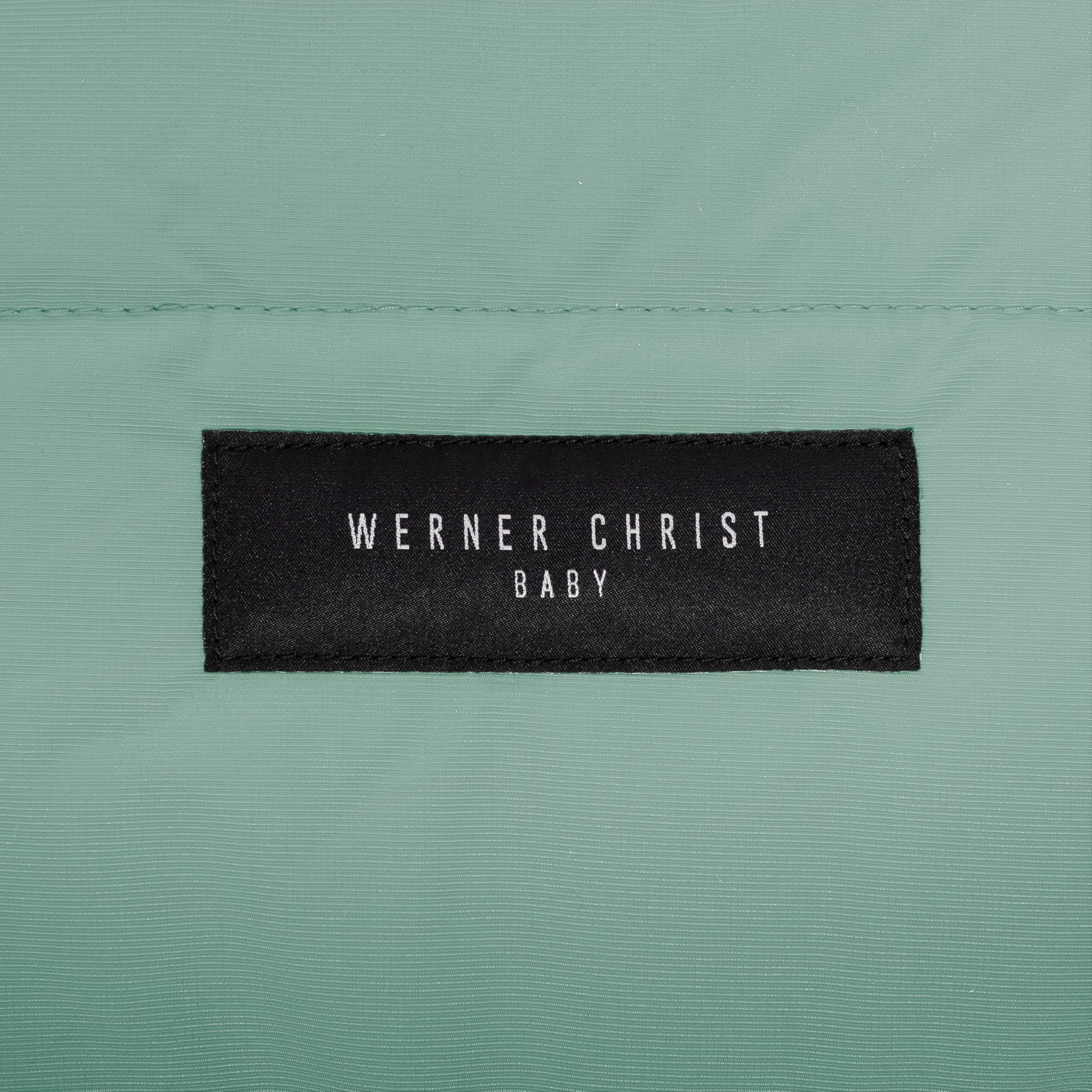 WERNER CHRIST BABY, śpiworek z futerkiem jagnięcym AROSA – ciepły śpiworek do wózka, wózek dziecięcy (dzieci od 6 do 36 miesięcy), medyczne futro, w kolorze Sage (zielony)