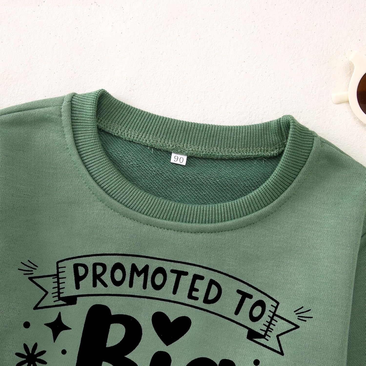 BOUTIKOME Toddler Promoted to Big Sister Sweatshirt Baby Girl Big Sis Pullover Crewneck Shirts Fall Top Announcement Clothes - Image 6