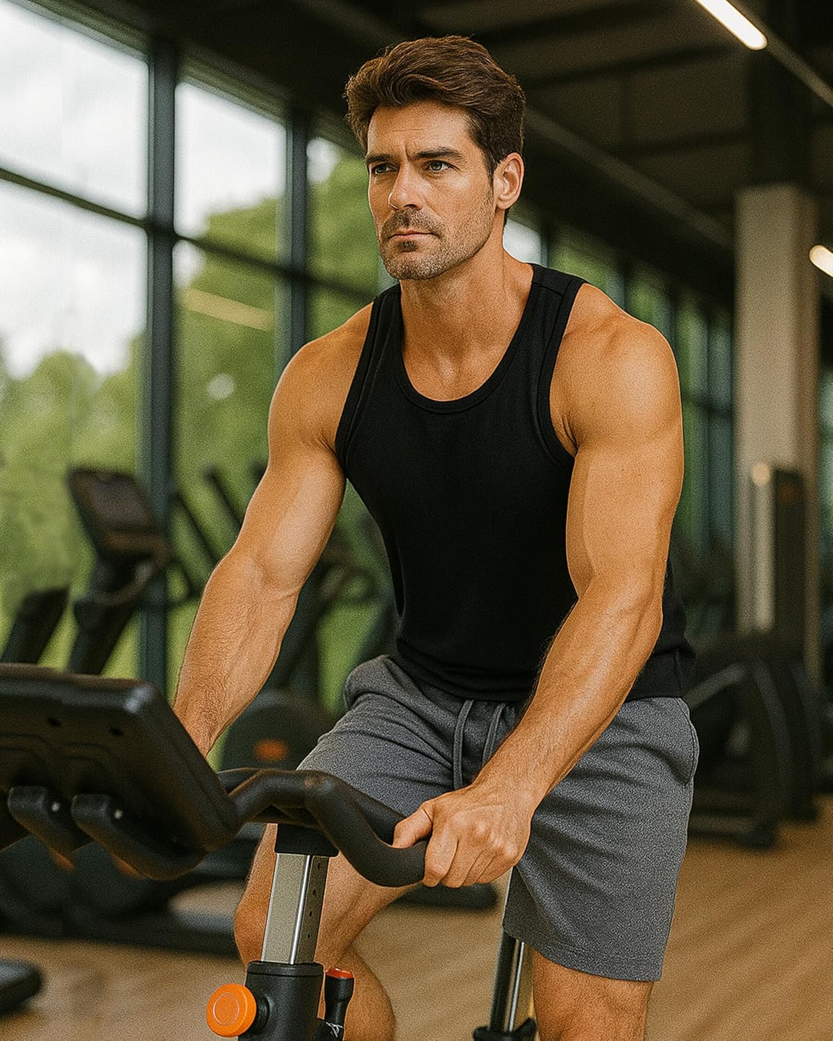 Liloak Mens Shorts Multipack 7 in Cotton Casual Athletic Gym Knit Short with Pockets, Soft Pajama Lounge Sleep Shorts - Image 3