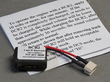 MTH BCR2 Battery Component Replacement PS2 Engines 3 Volt System 3V BCR2