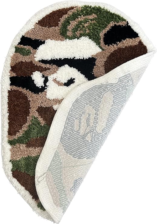 Bape Rug - Camo - Handmade & Premium- 28in W * 20in L (70 * 50cm) - Hypebeast bathmat - Hypebeast Decor - Living Room, Bedroom, Children Room, Door mat - A Bathing APE bathmat