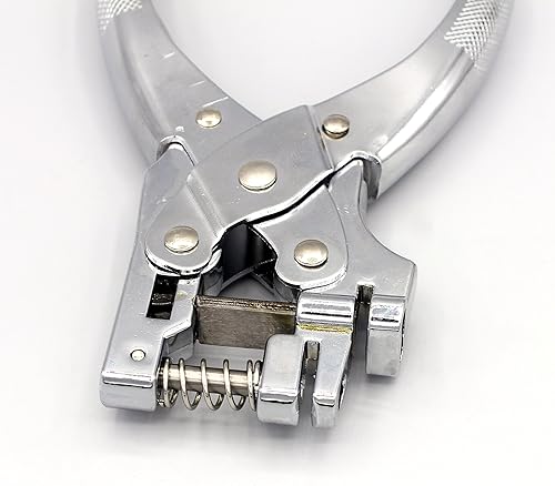 Miniatura 10 de Kucaa Alicates de mano redondos y ranurados 2 en 1 para tarjeta de identificación de papel PVC (0.118 in redondo y ranura)