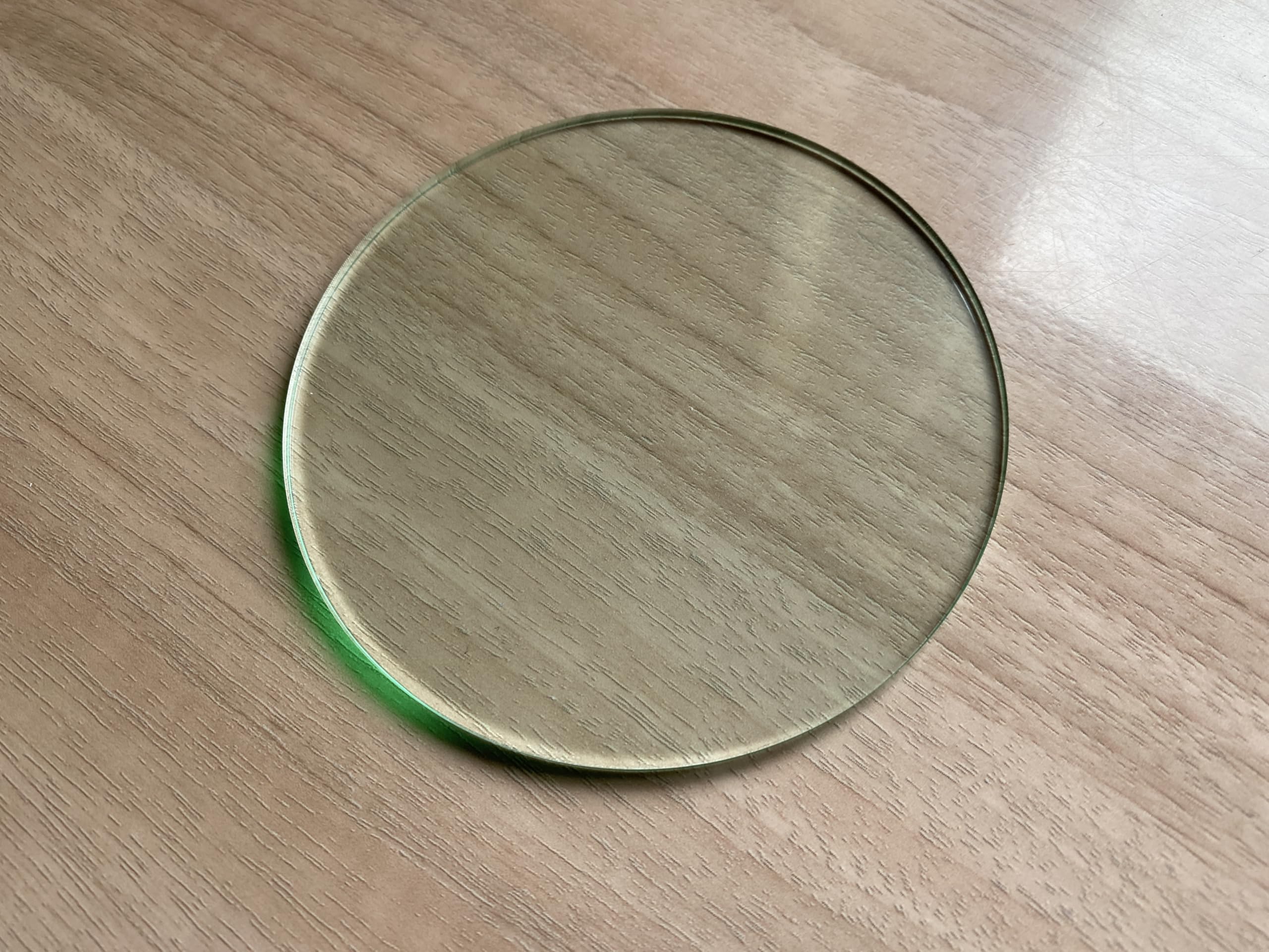117mm Glass Effect Round Disc Circle [3mm Thick] Perspex Acrylic Custom Size Cut Discs Circles.