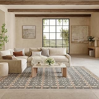 Nourison Home Nordic Ivory Multicolor 8' x 10' Scandinavian Area Rug - E...
