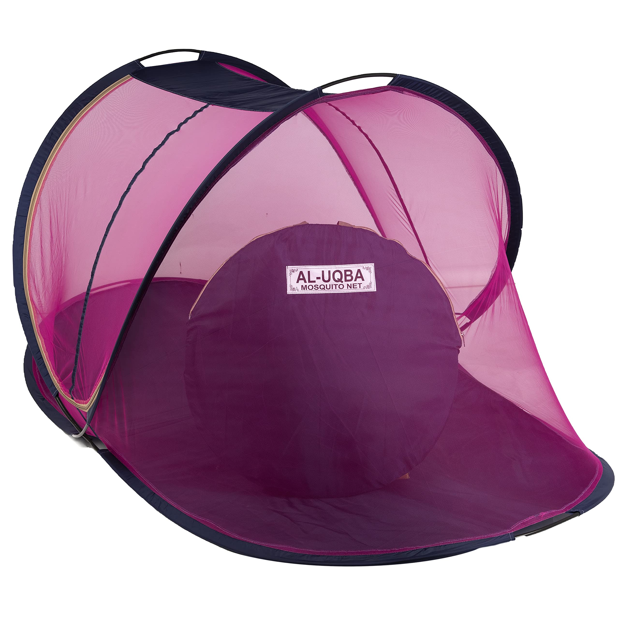 AL-UQBA Mosquito Net for Single Bed Size (6.5 ft) Foldable :: Polyester Quality (Pink)-picture-31
