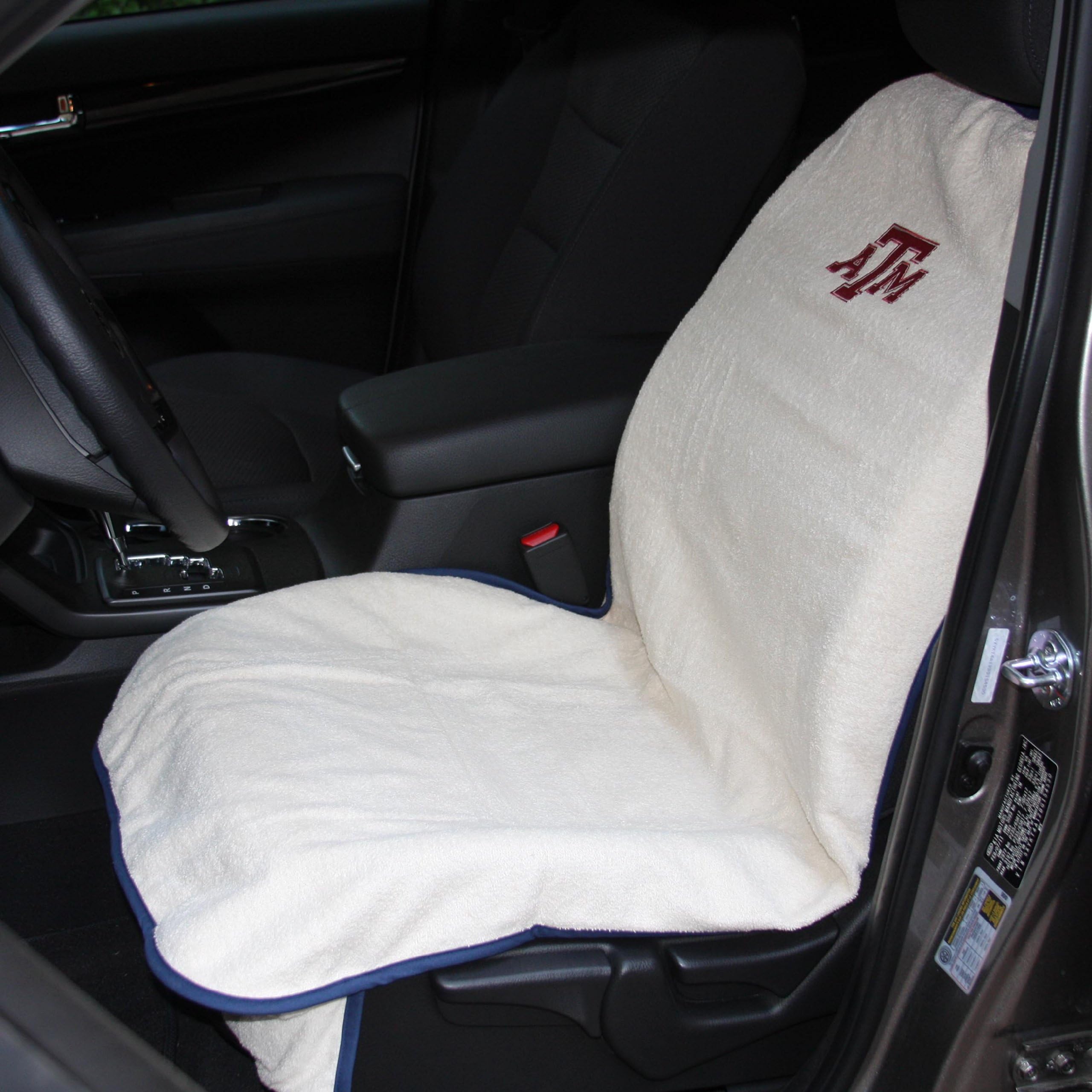Terrycloth Car Seat Cover - Embroidered (USPTA)