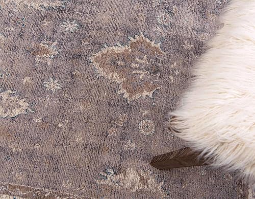 Miniatura 5 de Unique Loom Salzburg Collection - Alfombra clásica de inspiración oriental con diseño de medallón tradicional (4 pies x 6 pies, rectangular,