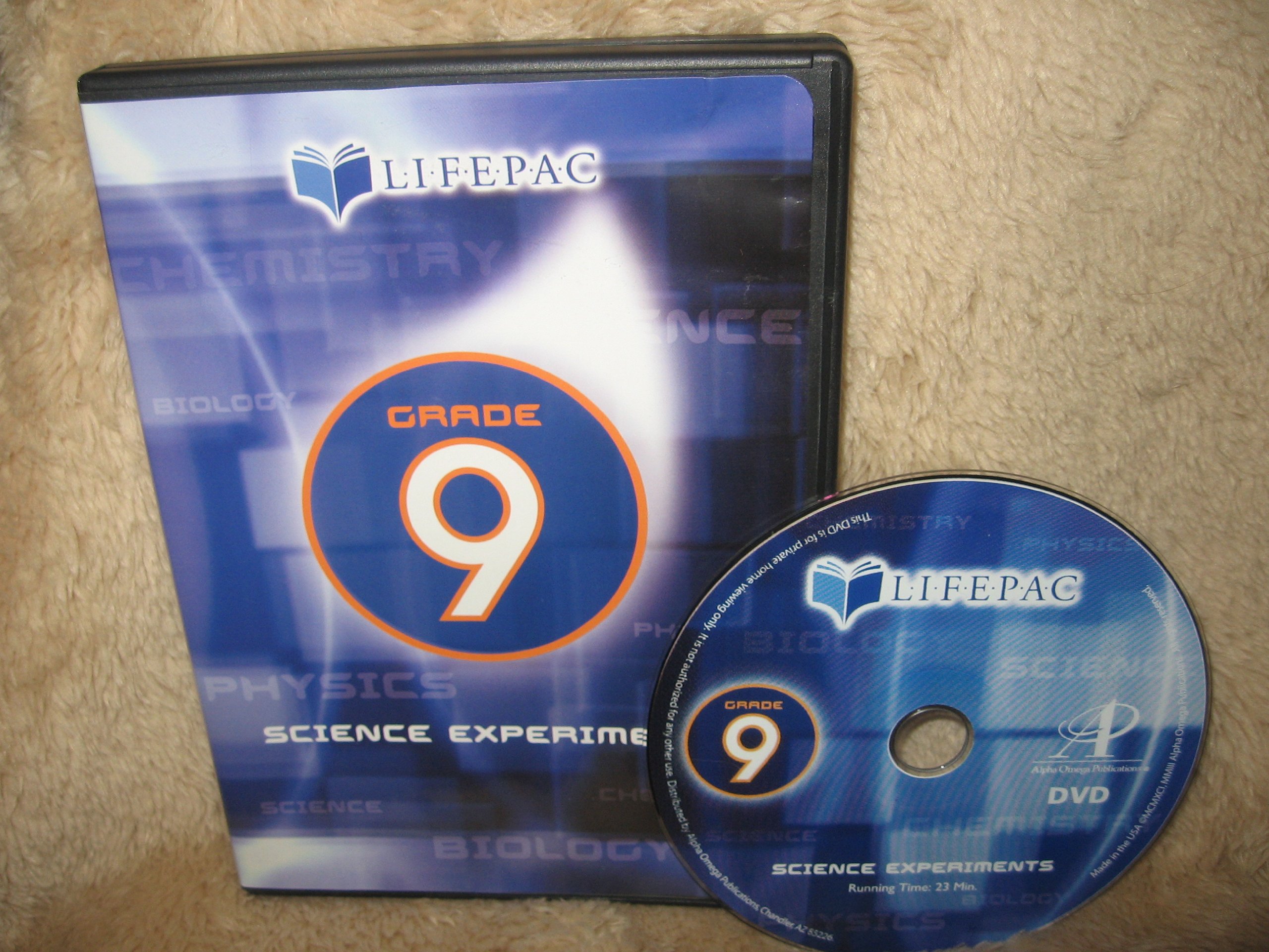 9th Grade Science Experiments DVD (Lifepac)