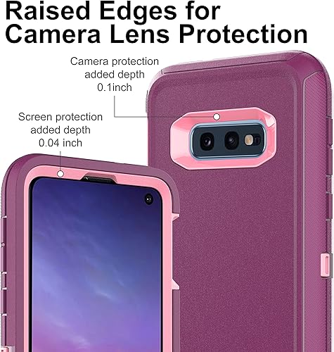 Miniatura 3 de Funda para Galaxy S10E  Paquete de 2 películas nanas a prueba de explosiones, 3 en 1, cuerpo completo, a prueba de golpes, protección resistente