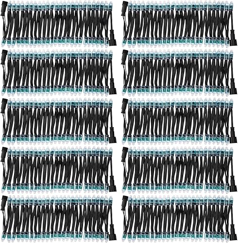 Miniatura 1 de WS2811 - Tira de luces LED RGB de 0.472 in, 500 unidades, impermeables, direccionables individualmente, módulo redondo para publicidad, decoración