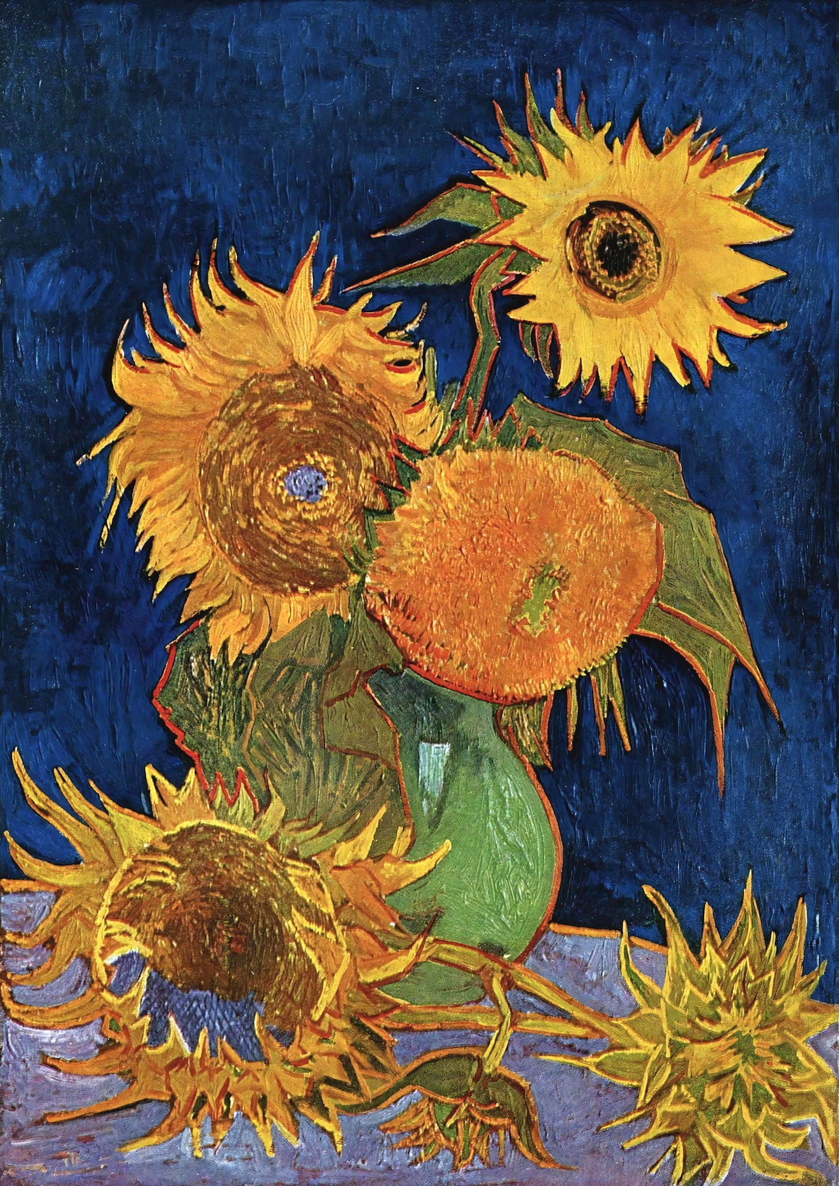 油絵 絵画 【向日葵】 Amazon.co.jp: ゴッホ ひまわり（芦屋のひまわり） A2(420㎜×594