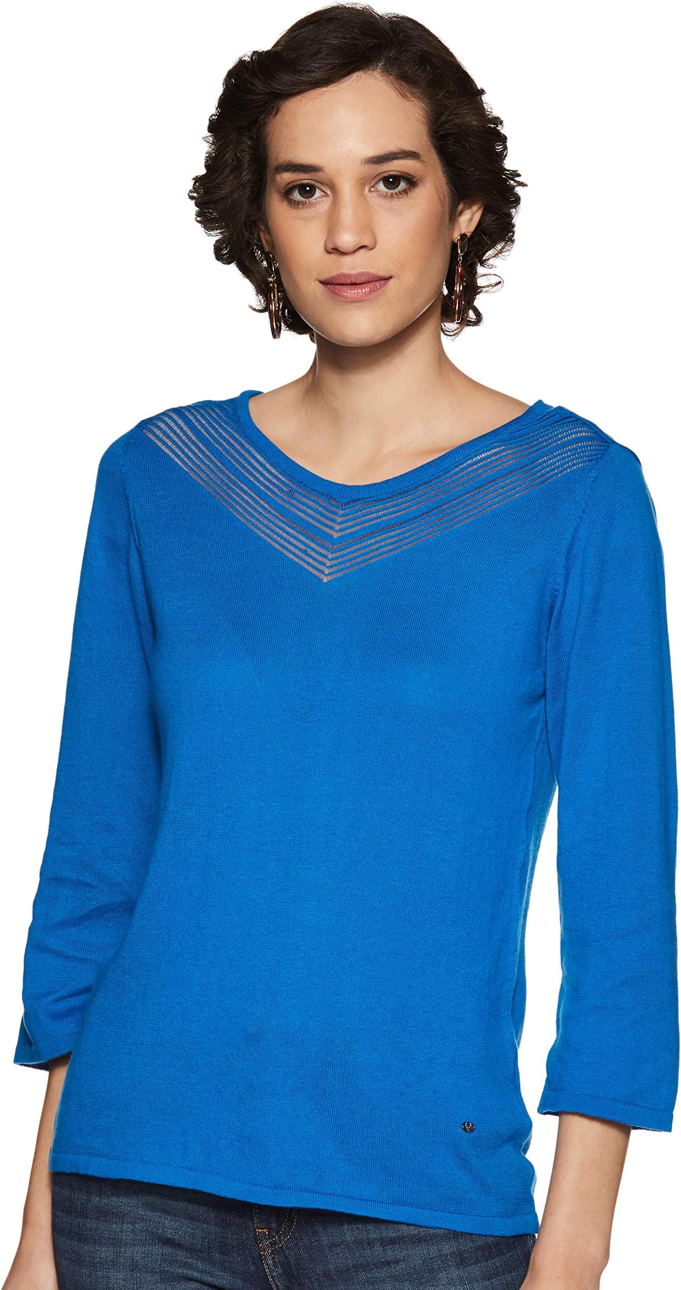 Allen Solly Women's Plain Regular Fit Top