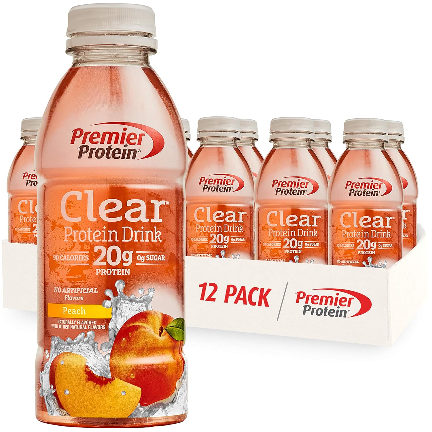 Amazon.com : Premier Protein Premier Clear Protein Drink Peach (12/16.9 ...