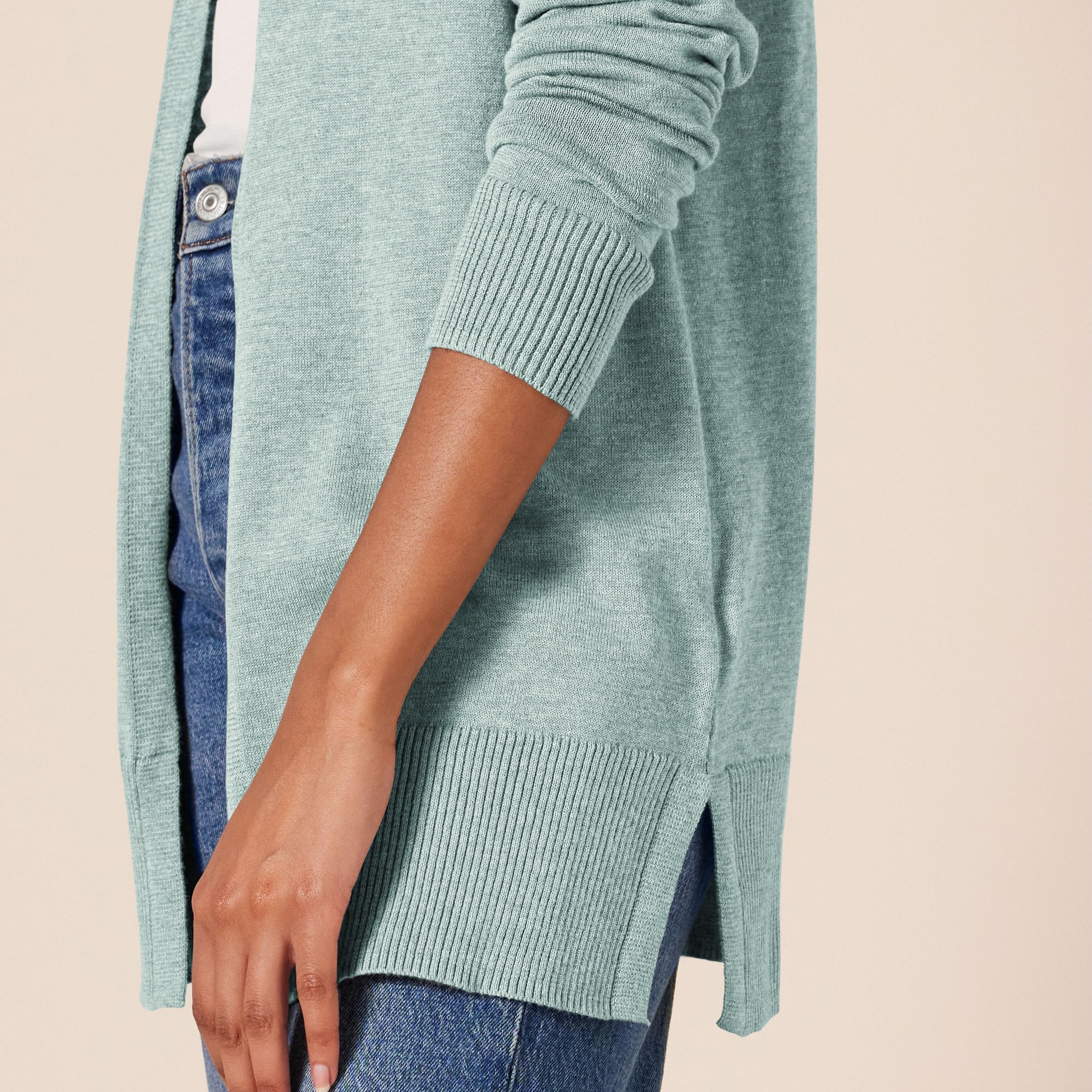 Amazon Essentials Cardigan Leggero Aperto sul Davanti (Disponibile in Taglie Forti) Donna