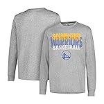 Ultra Game NBA Official Mens Super Soft Supreme Long Sleeve T-Shirt - Unisex, Golden State Warriors, Heather Gray, X-Large